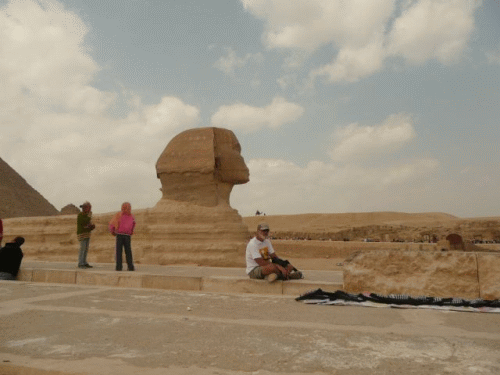 Foto Pyramiden Gizeh: Die Groe Sphinx im Profil