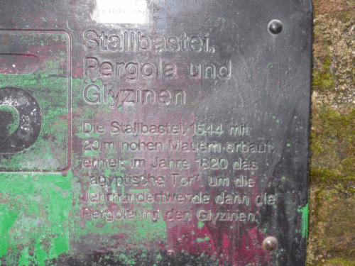 Photo bastion Graz : inscription 3