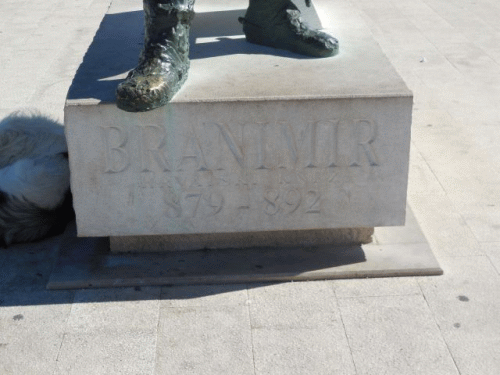 Foto Nin: Inschrift der Branimir-Statue