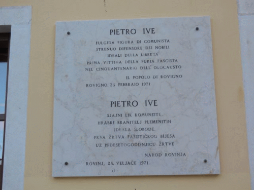 Photo Rovinj: Pietro Ive's memorial