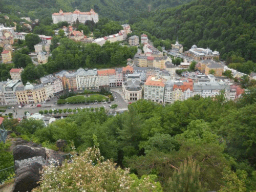Foto Karlovy Vary: Fr Karl Bedřich und Maria Pavlovna, Blick nach unten