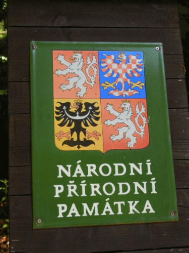 Foto Karlovy Vary: Schild Naturdenkmal