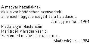 Texte hongrois et tchque