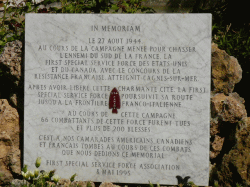 Photo Cagnes-sur-Mer: plaque of commemoration