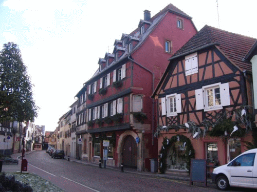 Photo Erstein: half-timbered houses