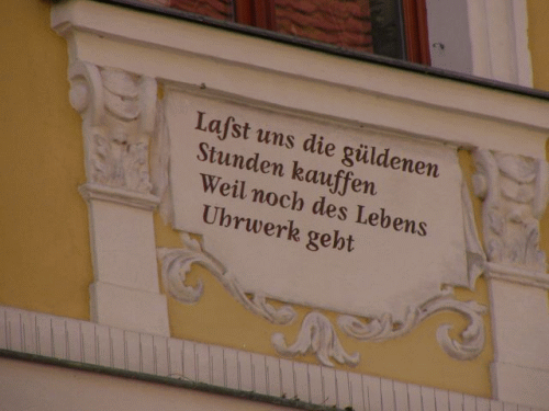 Foto Bautzen Reichenstrae: Inschrift 1