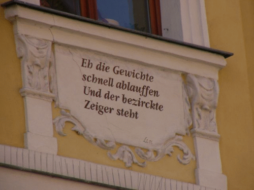 Foto Bautzen Reichenstrae: Inschrift 2