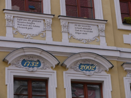 Foto Bautzen Reichenstrae: Zwei Inschriften