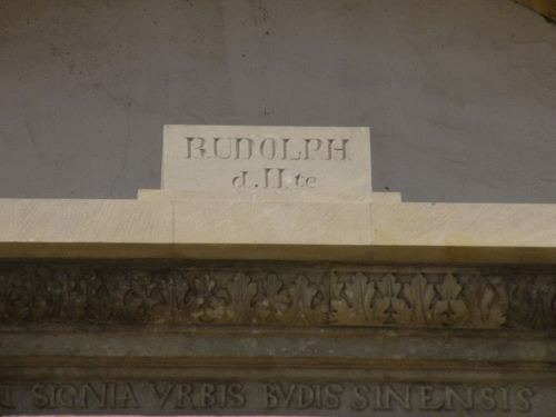 Foto Bautzen: Inschriften fr Kaiser Rudolf II.