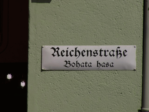 Foto Bautzen: Straenschild Reichenstrae