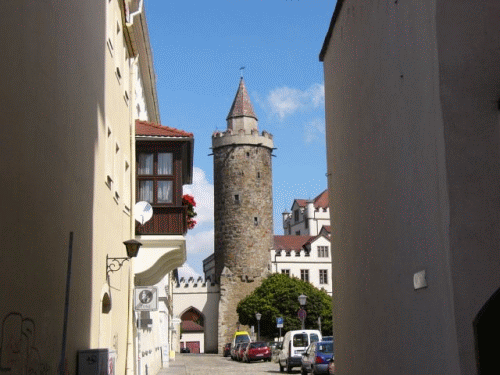 Foto Bautzen: Erker, Zinnen und Turm