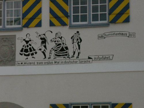 Photo Biberach : Inscription dcorative (droite)