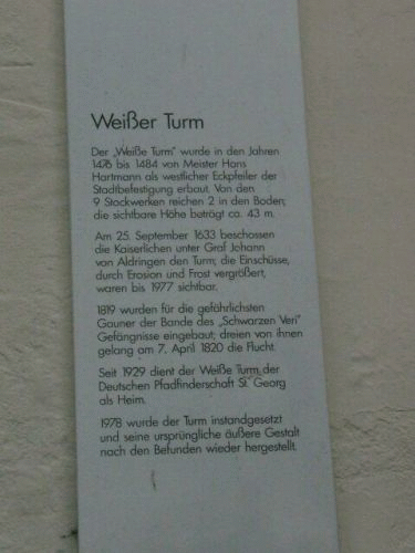 Foto Biberach: Inschrift Weier Turm