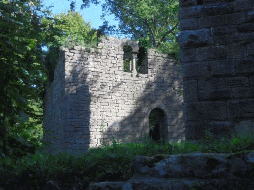 Foto Burg Eberbach: Romanische Fensterbgen
