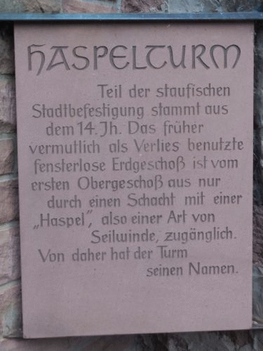 Foto Eberbach: Inschrift