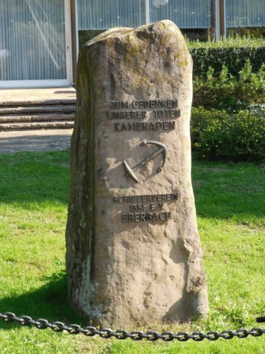 Foto Eberbach: Inschrift Schifferdenkmal