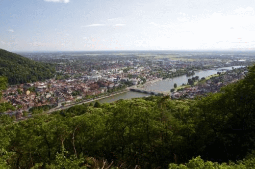 Photo Heidelberg: Looking from the Königstuhl to the Palatinate