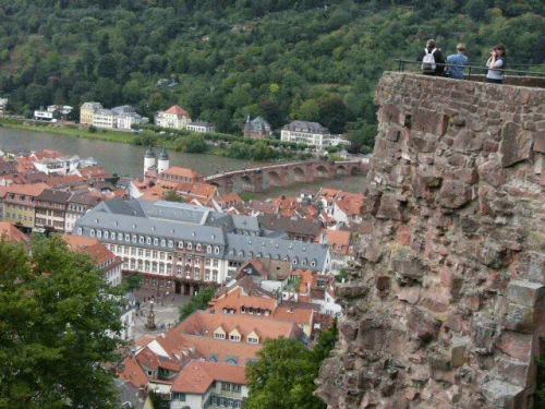 Photo Heidelberg : Old bridge seen from the castle
