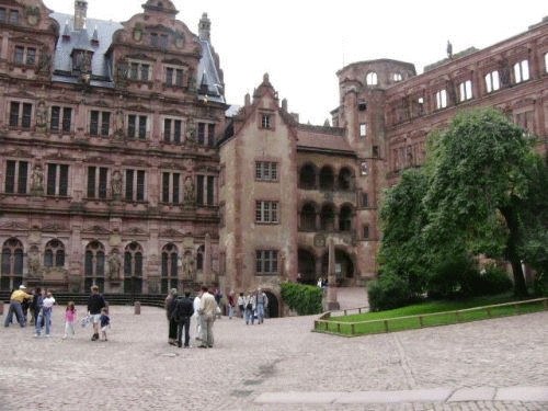 Photo Heidelberg : Inner courtyard of the castle