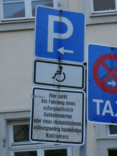 Foto Heidelberg: Parkplatzschild
