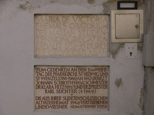 Photo Asam church in Ingolstadt: inscriptions