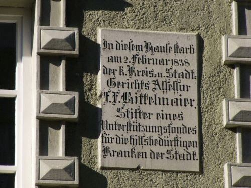 Photo in Ingolstadt: inscription of the Bittelmaier house