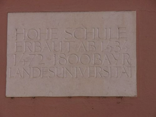 Photo High School in Ingolstadt: first inscription