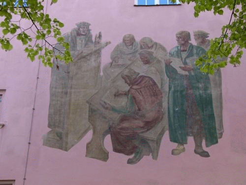 Photo High School in Ingolstadt: fresco