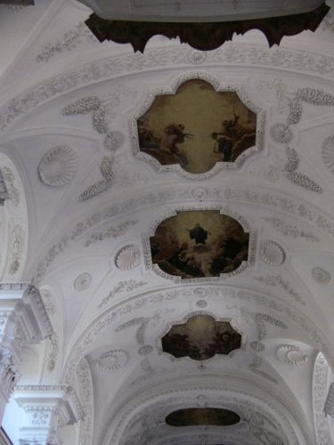 Foto Klosterkirche Irsee: Decke des Mittelschiffs