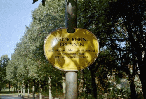 Photo Munich fontaine du Rhin : panneau