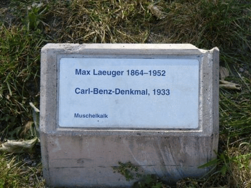 Foto: Mannheim: Inschrift fr Max Laeuger und Carl Benz