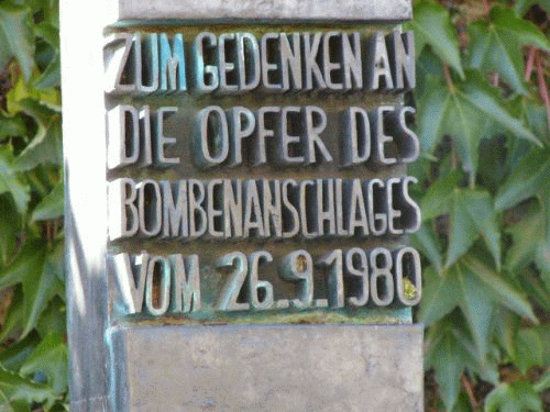 Photo Munich: commemorative text