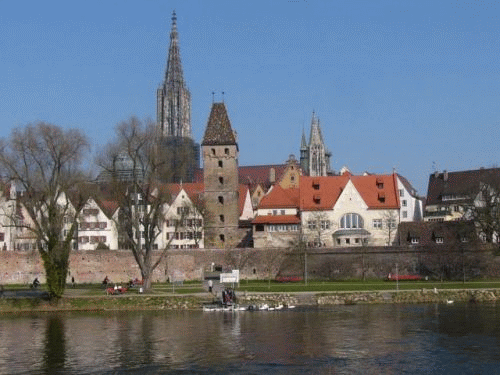 Photo Ulm: Butcher's Tower and Minster seen from Neu-Ulm