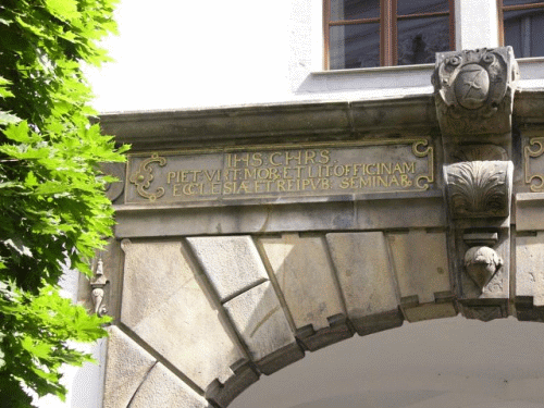 Photo ancien lyce Zittau : deuxime inscription (gauche)