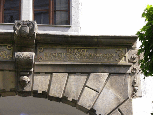 Photo ancien lyce Zittau : deuxime inscription (droite)