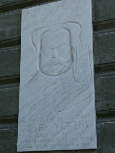 Foto Budapest: Inschrift Erkel