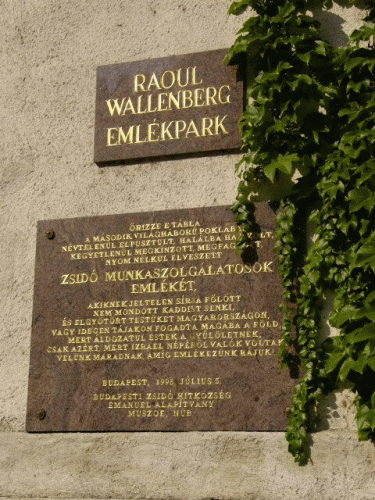 Foto Budapest: Gedenktafeln Wallenbergpark