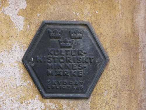 Photo Kalmar : plaque monument historique