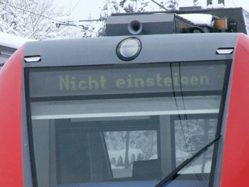 Stehende S-Bahn