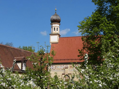 Foto Munique, castelo Blutenburg: o pequeno campanário da capela