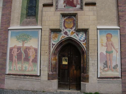 Foto Munique, castelo Blutenburg: a entrada da capela