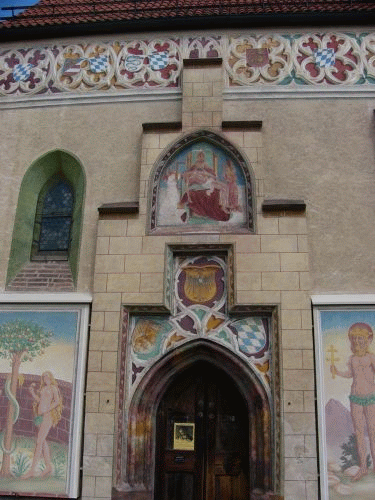 Foto Munique, castelo Blutenburg: a entrada da capela