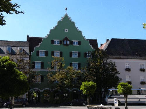 Foto Ingolstadt: gable in front of the Franciscan Church