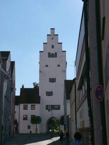 Foto Ingolstadt: Taschenturm, Gesamtansicht Altstadtseite